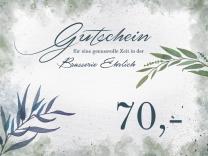 Gutschein im Wert von 70,- Euro